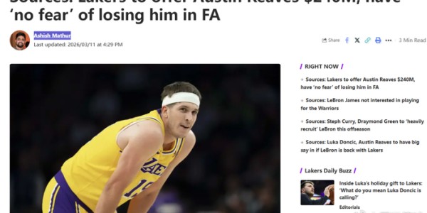 3首轮追字母+2.4亿续小里！队记曝湖人计划 詹姆斯时代真要结束了|吉安尼斯·安特托孔波|里夫斯|紫金军团|东契奇|洛杉矶湖人队_新浪体育_新浪新闻